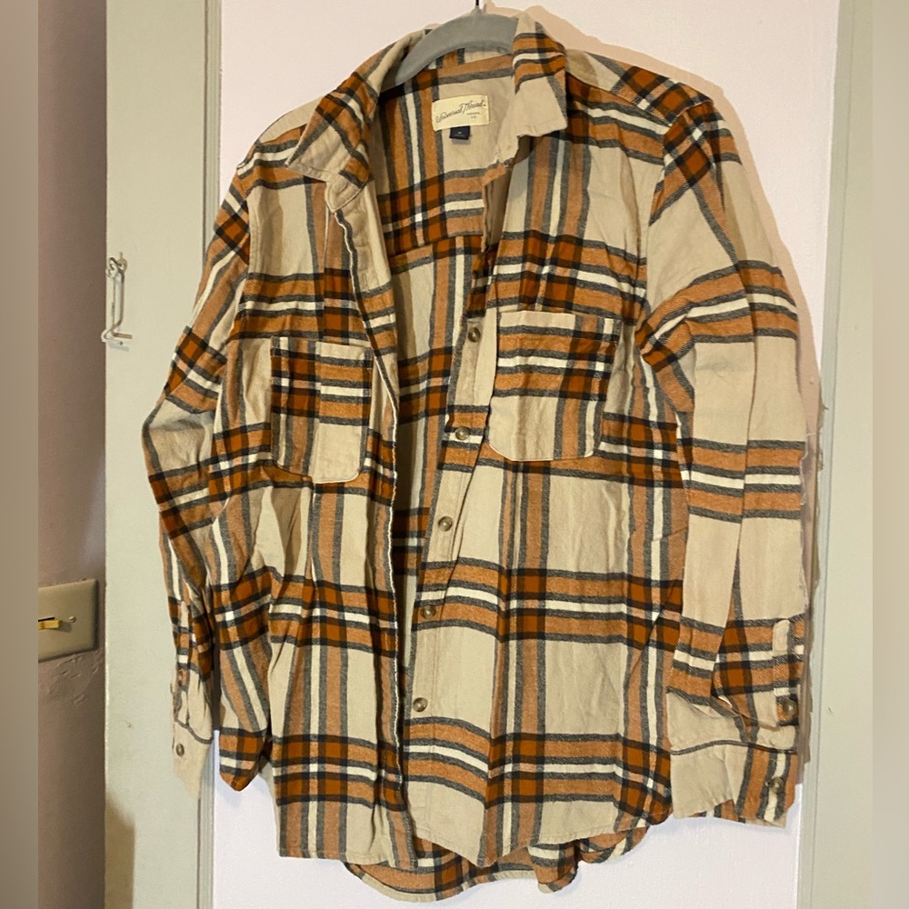 burnt orange flannel
